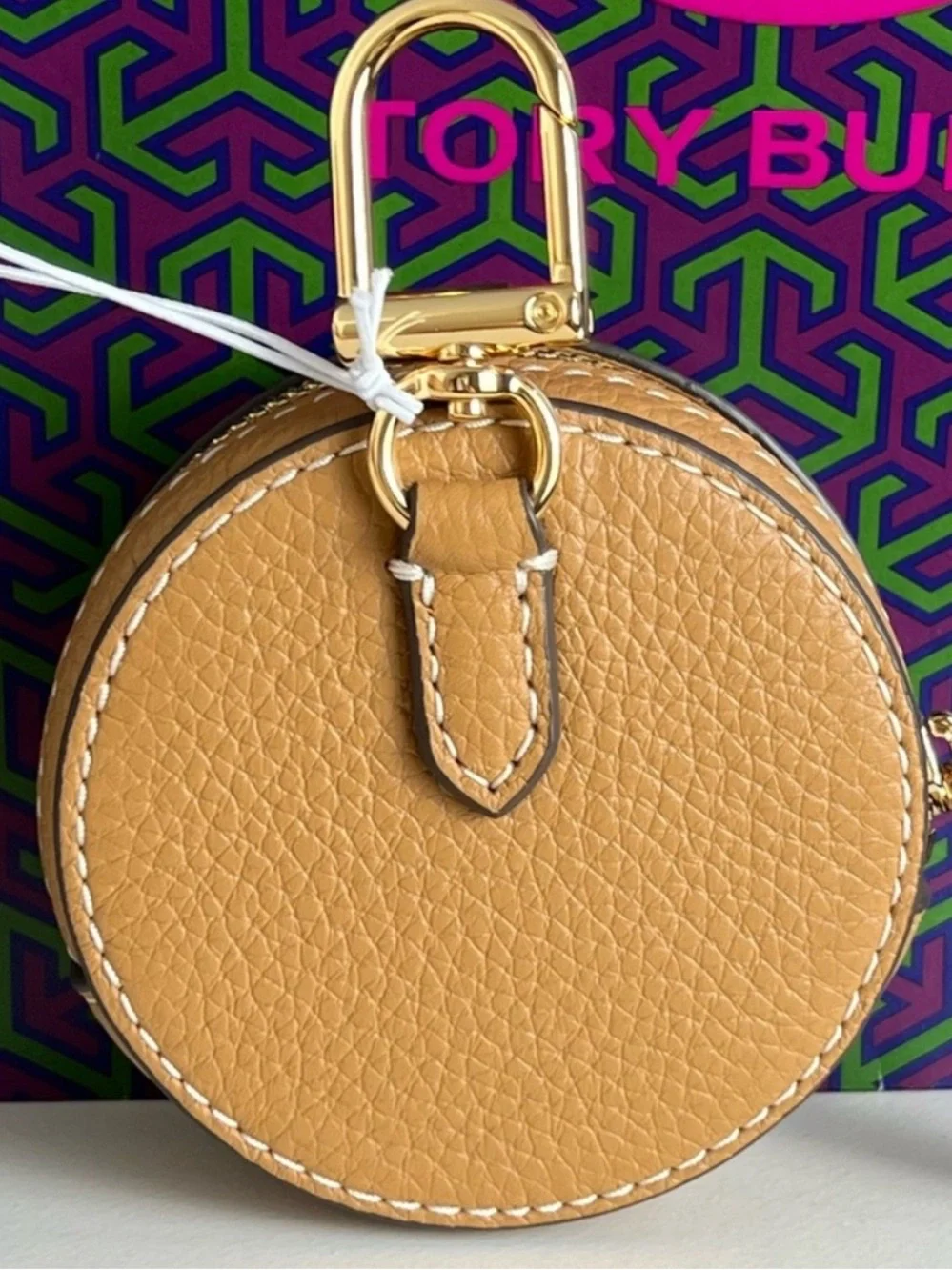 Tory Burch Thea Coin Pouch Tiramisu Brown Leather Wallet Quiet Luxury NWT